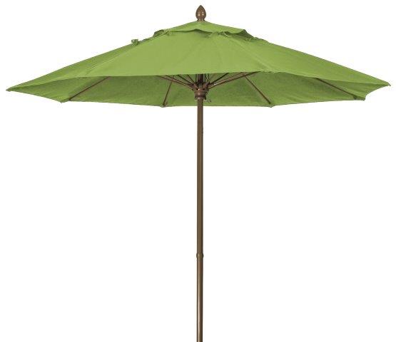 wooden market umbrella