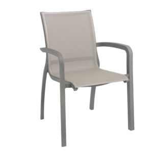 Platinum Grey Arm Chair