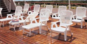 Grosfillex Resin Deck Chairs