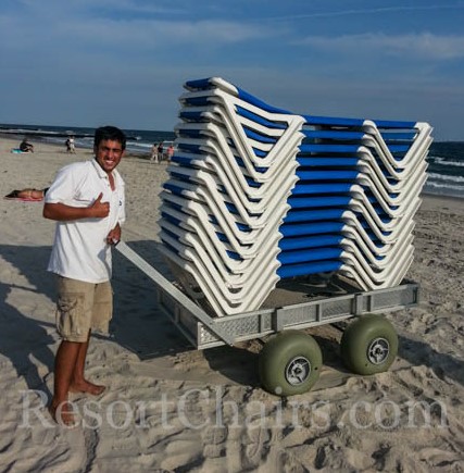 Chair Carts With Wheeleez Wheels Resort Chairs