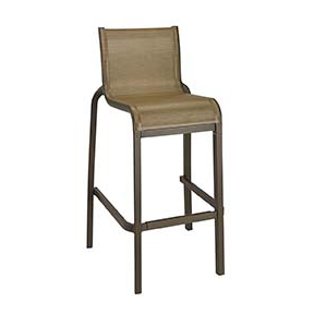 Cognac Fusion Bronze Armless Barstool