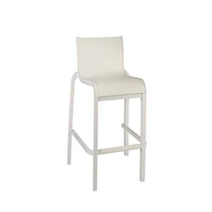 Glacier White Armless Barstool