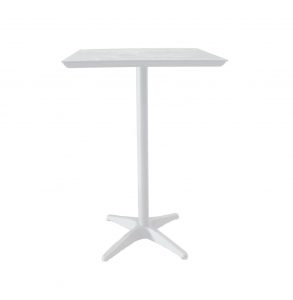 Glacier White Bar Table